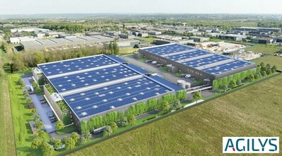 Croissy-Beaubourg - VUE AÉRIENNE vue de carte