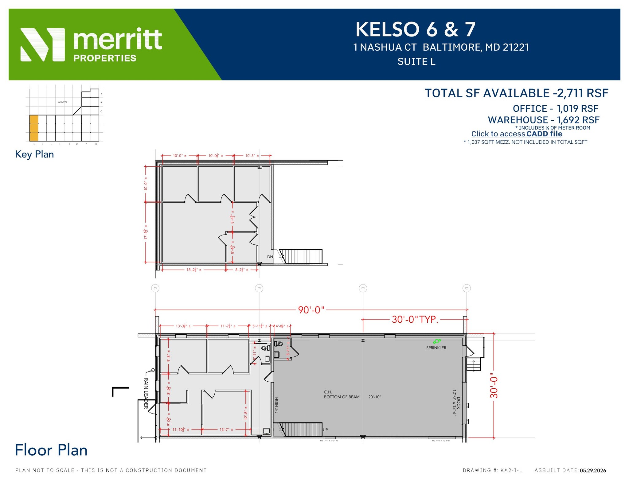 8841-8867 Kelso Dr, Essex, MD à louer Plan d’étage– Image 1 sur 1