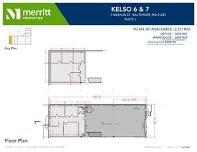 8841-8867 Kelso Dr, Essex, MD à louer Plan d’étage– Image 1 sur 1