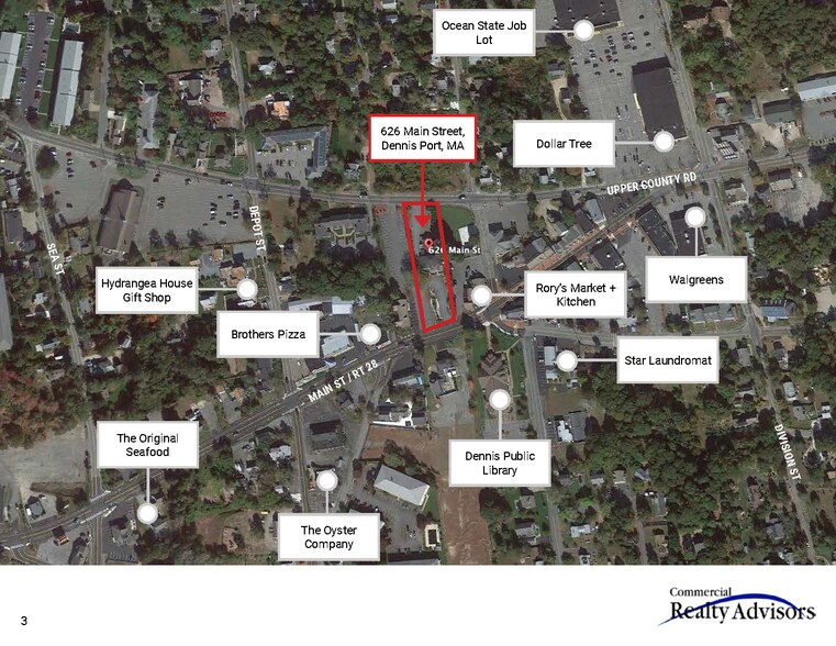 626 Main St, Dennis Port, MA à louer - Aérien – Image 3 sur 3