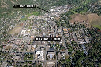 101 Lewis St, Ketchum, ID - Vue aérienne  vue de carte