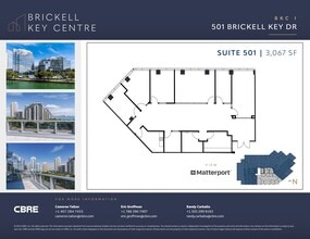 501 Brickell Key Dr, Miami, FL à louer Plan de site– Image 1 sur 9