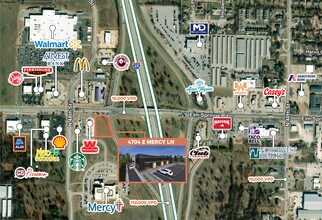 4704 Mercy Ln, Springdale, AR - Vue aérienne vue de carte - Image1