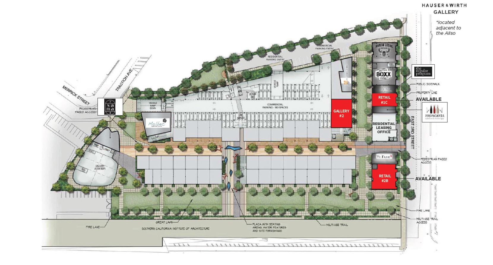 950 E 3rd St, Los Angeles, CA à louer Plan d’étage– Image 1 sur 2