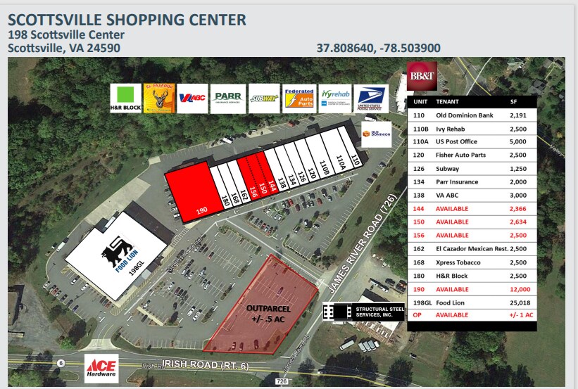 110-126 Scottsville Ctr, Scottsville, VA à louer - Photo de l’immeuble – Image 3 sur 8