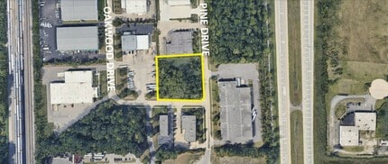 15498 Pine Dr, Romulus, MI - Vue aérienne vue de carte
