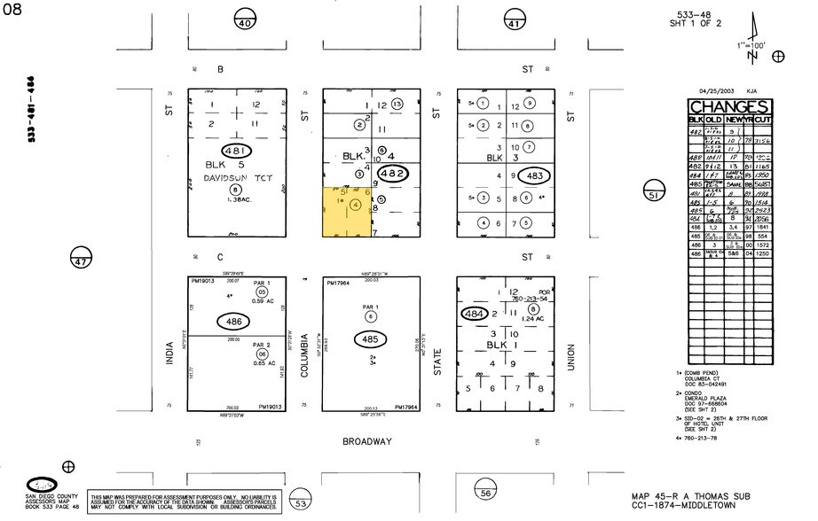 444 W C St, San Diego, CA à vendre - Plan cadastral – Image 3 sur 41