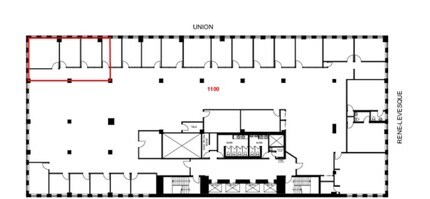 620 Boul René Lévesque O, Montréal, QC à louer Plan d’étage– Image 1 sur 1