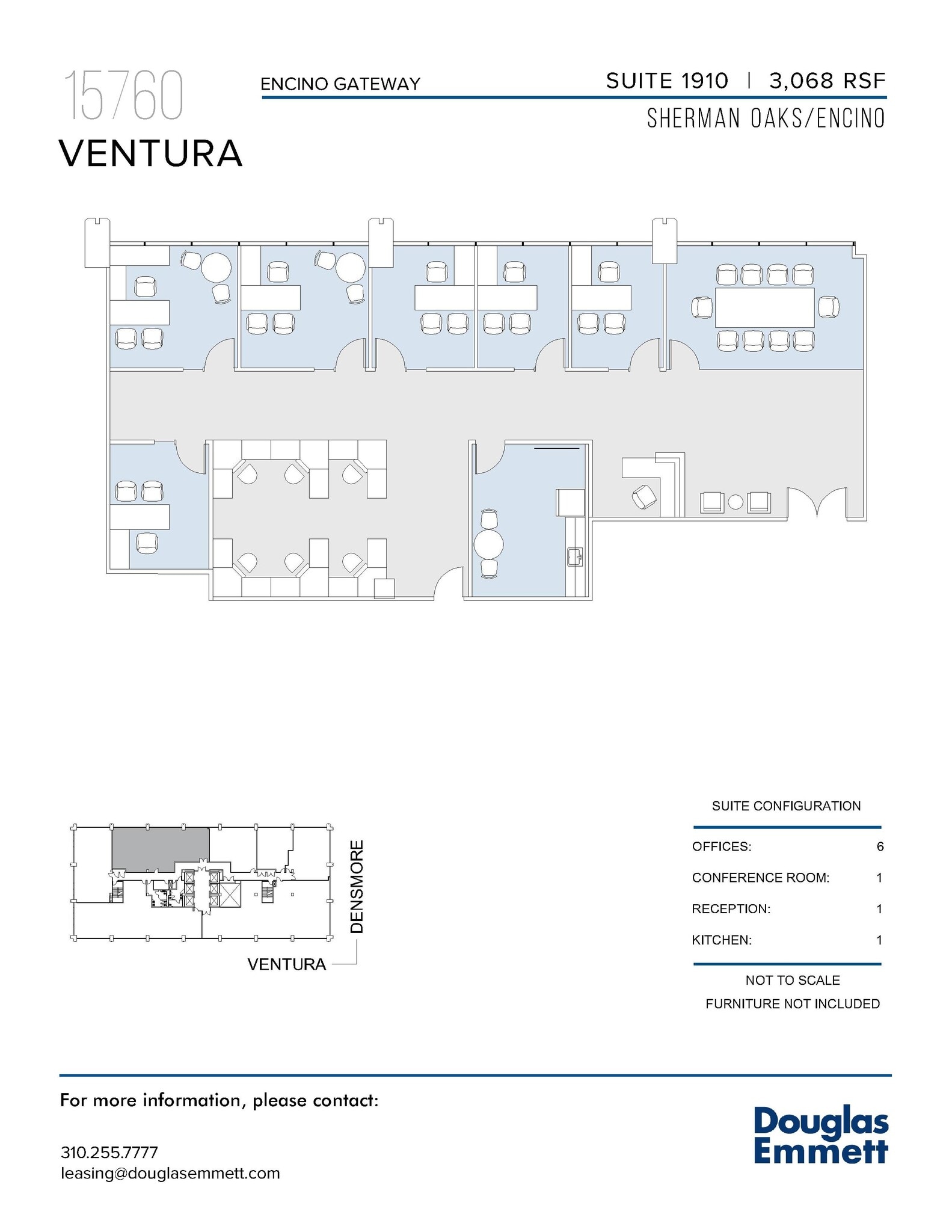 15760 Ventura Blvd, Encino, CA à louer Plan d’étage– Image 1 sur 1