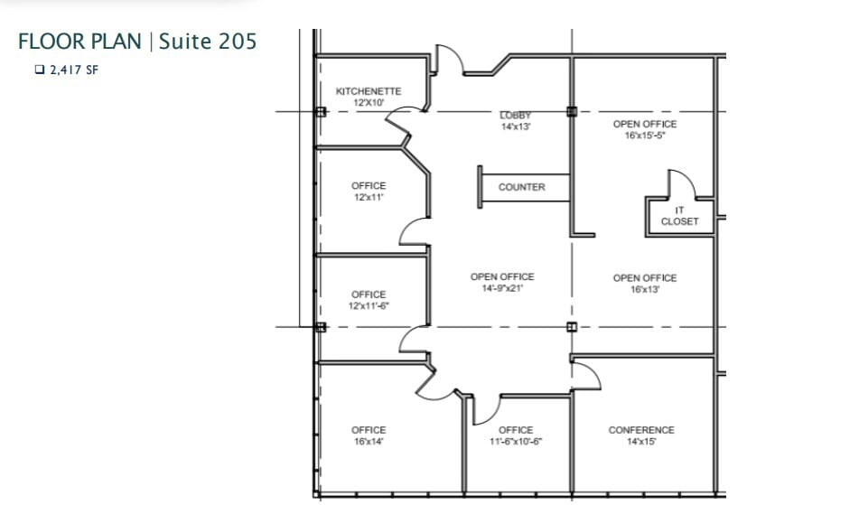 100 W Old Wilson Bridge Rd, Worthington, OH à louer Plan d’étage– Image 1 sur 1