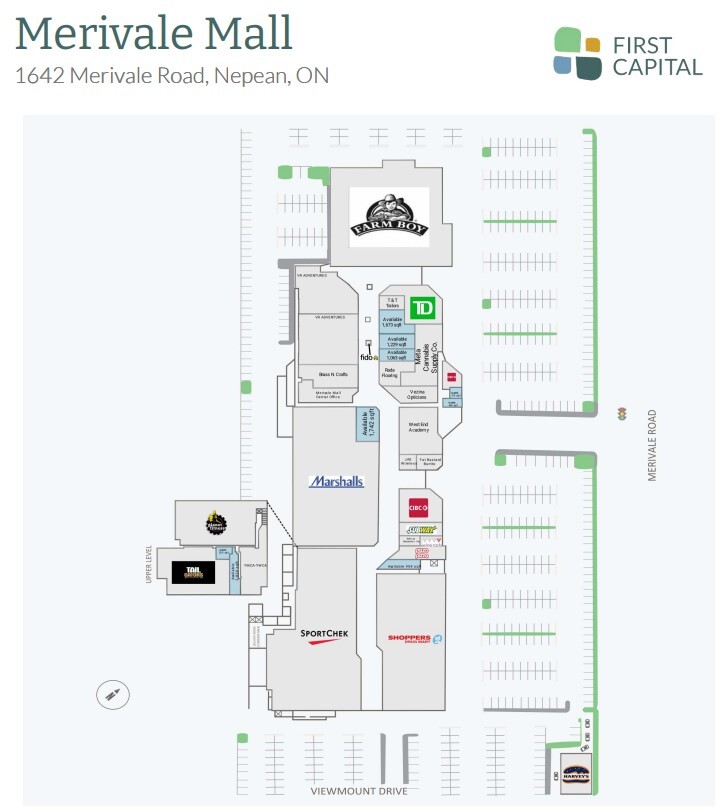 1642 Merivale Rd, Ottawa, ON à louer Plan de site– Image 1 sur 1