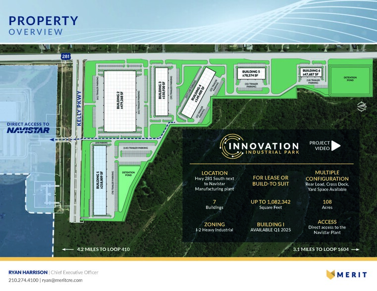 Innovation Industrial Park, San Antonio, TX à louer - Plan de site – Image 2 sur 3