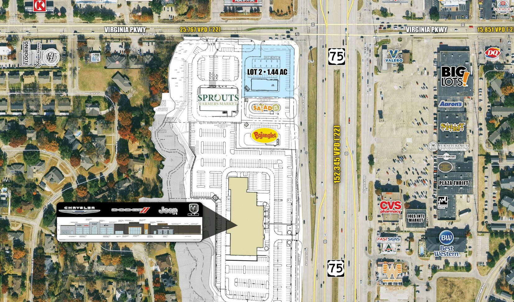 SWC Hwy 75 & Virginia Pkwy, McKinney, TX à louer Photo de l’immeuble– Image 1 sur 2