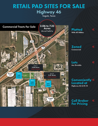Plus de détails pour IH-10 & Hwy 46, Seguin, TX - Terrain à vendre