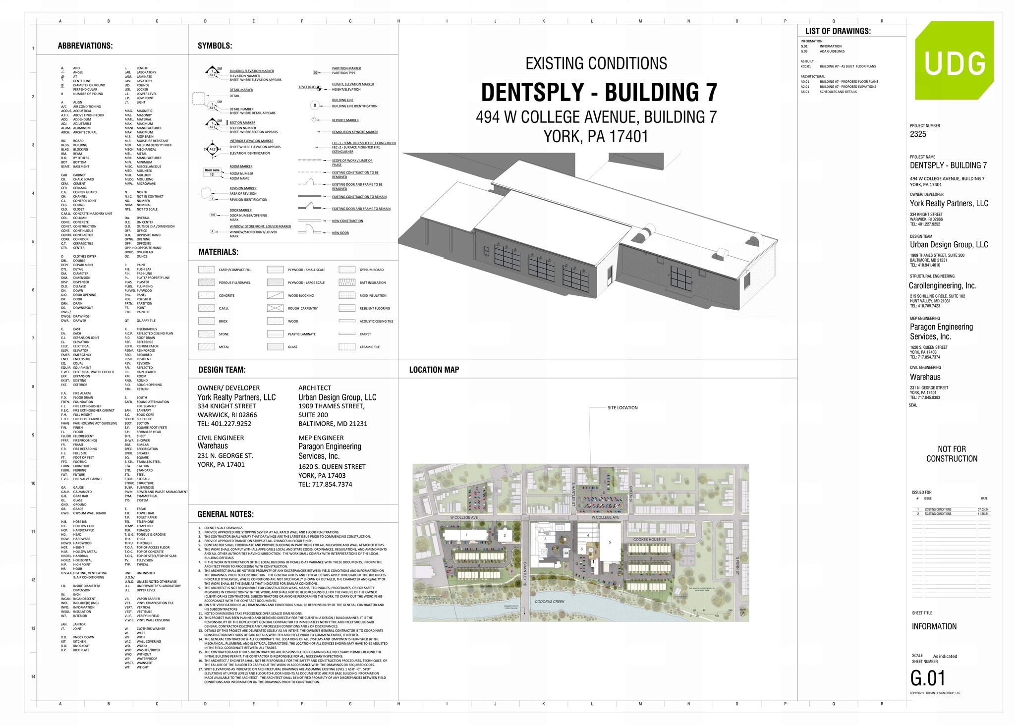 500 W College Ave, York, PA à louer Plan de site– Image 1 sur 2