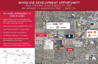 Plus de détails pour SEC Highway 111 & Madison Street, Indio, CA - Local commercial à louer