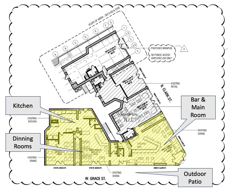 3800 N Clark St, Chicago, IL à louer Plan d’étage– Image 1 sur 5