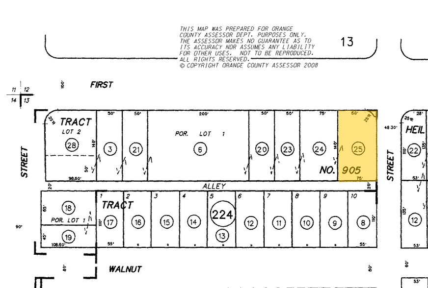 1202-1204 W 1st St, Santa Ana, CA à louer - Plan cadastral – Image 3 sur 16