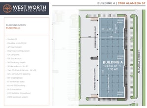 3601 Alemeda St, Fort Worth, TX à louer Plan de site– Image 1 sur 1