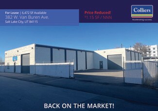 Plus de détails pour 382 Van Buren Ave, Salt Lake City, UT - Industriel/Logistique à louer