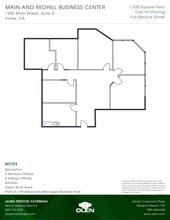 1200 Main St, Irvine, CA à louer Plan d’étage– Image 1 sur 1