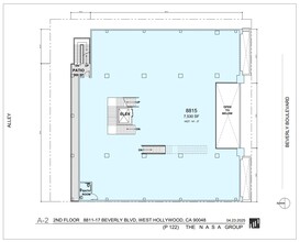 8815-8817 Beverly Blvd, West Hollywood, CA à louer Plan d’étage– Image 1 sur 1