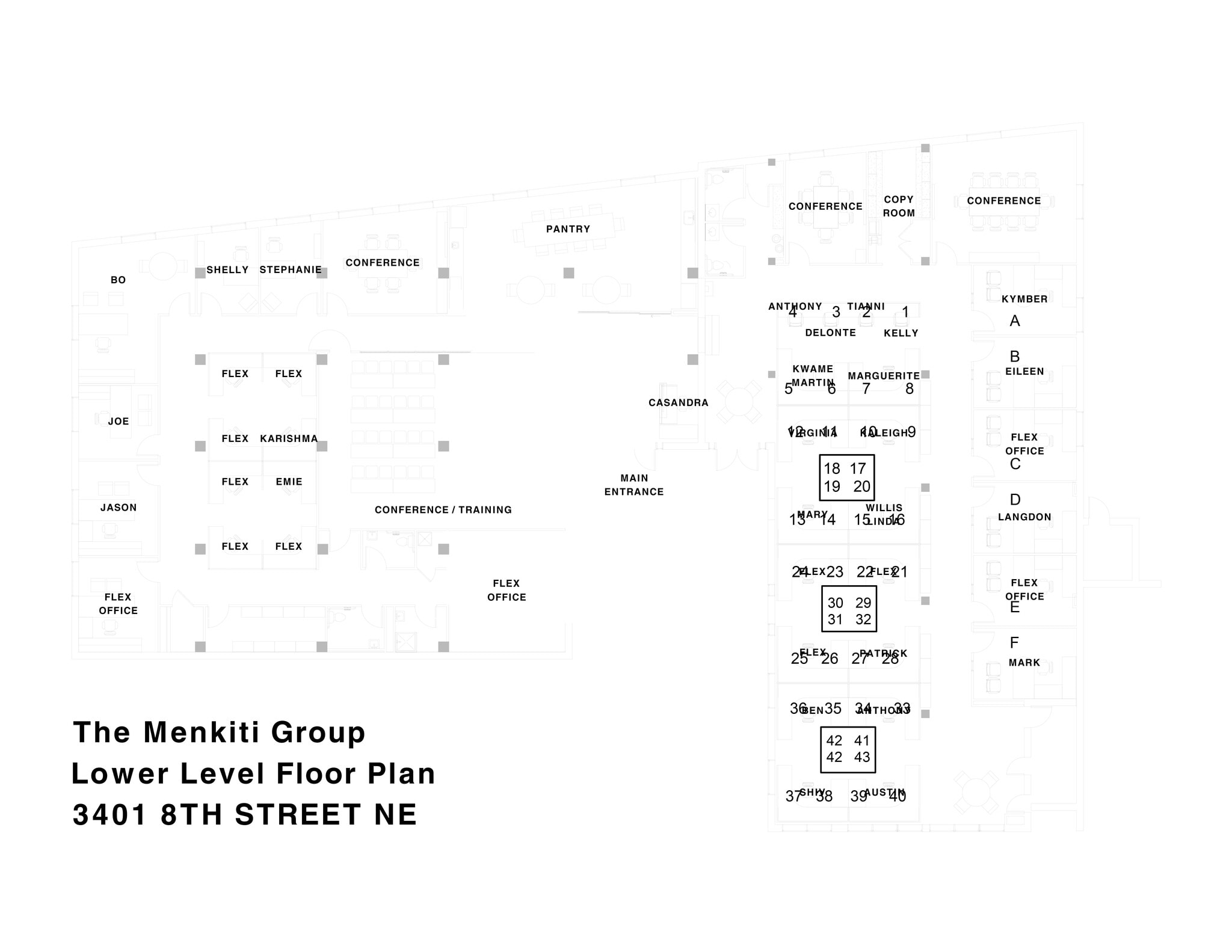 3401 8th St NE, Washington, DC à louer Plan de site– Image 1 sur 2