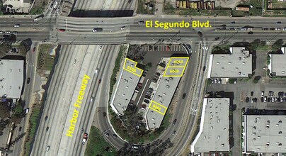 606 W El Segundo Blvd, Los Angeles, CA - VUE AÉRIENNE  vue de carte