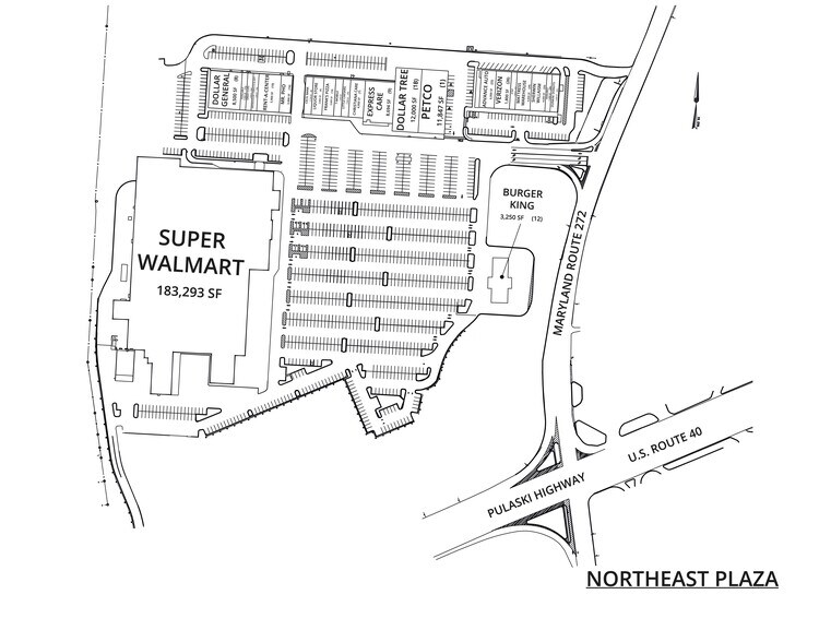 101-109 N East Plz, North East, MD à louer - Plan de site – Image 2 sur 2