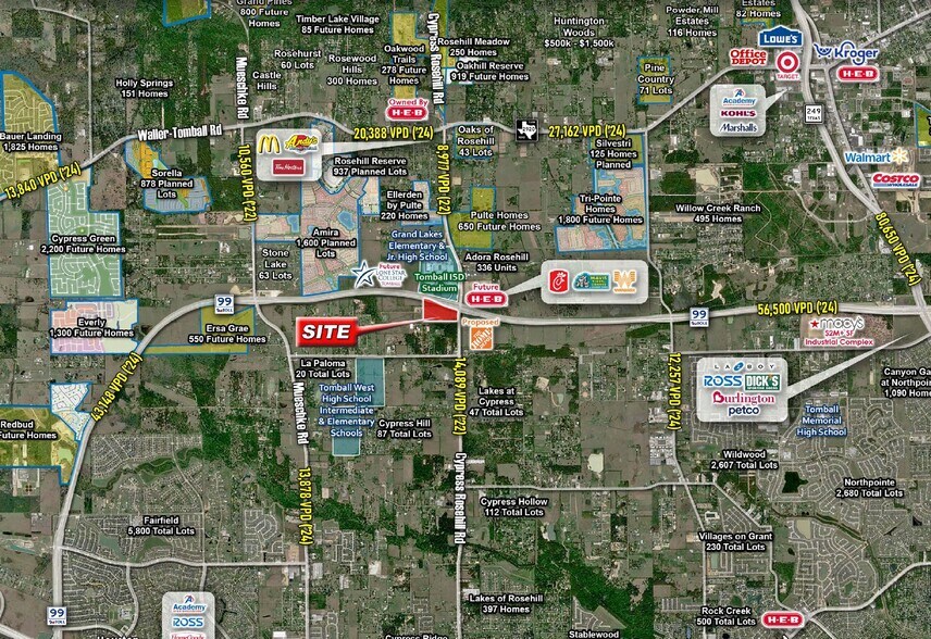 Grand Pkwy & Cypress Rosehill Rd, Tomball, TX à louer - Aérien – Image 2 sur 5