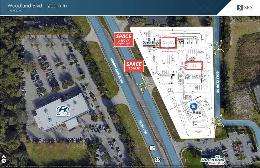 S Woodland Blvd, Deland, FL à louer - Plan de site – Image 1 sur 3