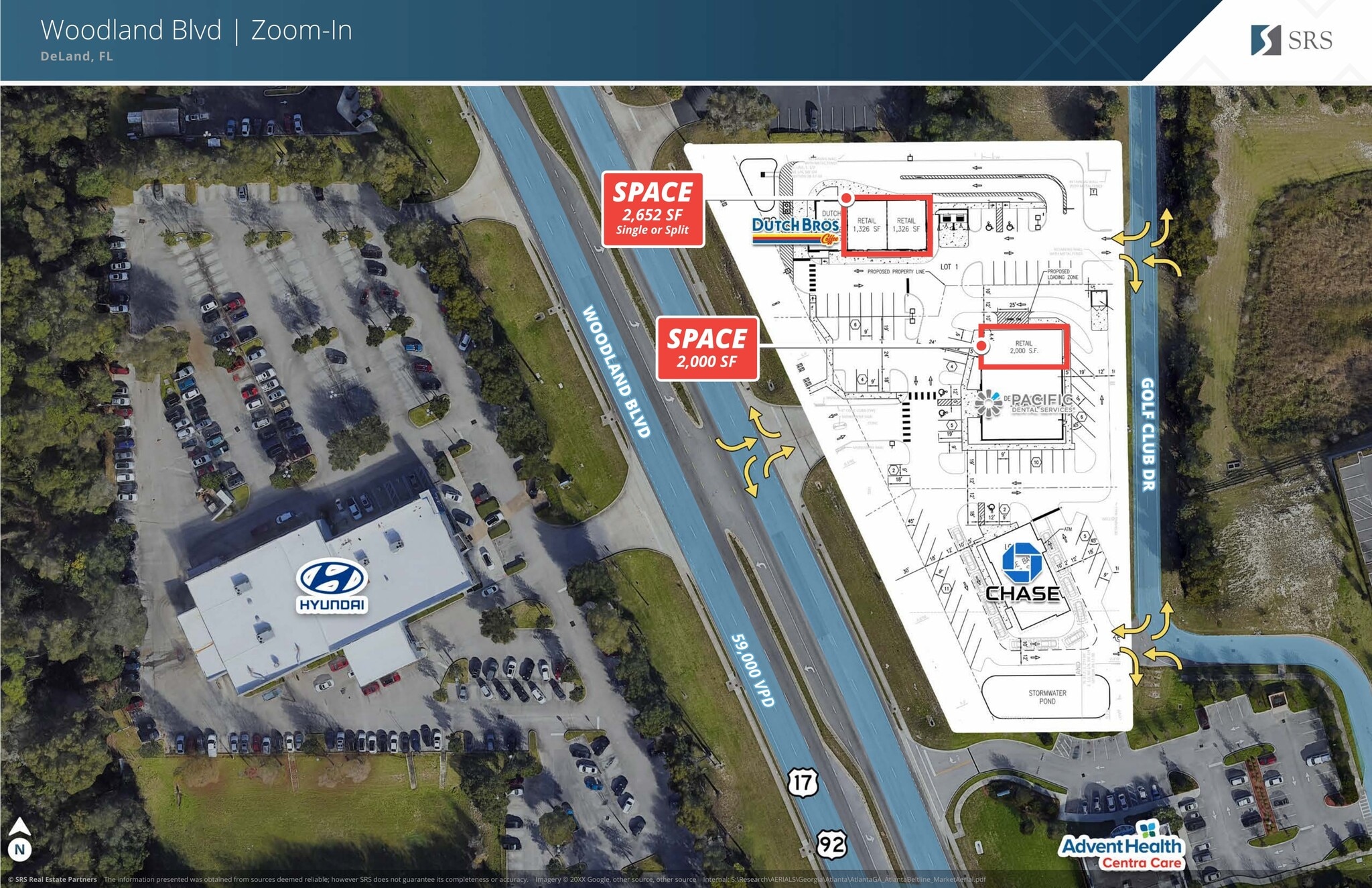 S Woodland Blvd, Deland, FL à louer Plan de site– Image 1 sur 4