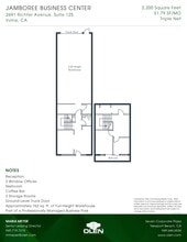 2691 Richter Ave, Irvine, CA à louer Plan d’étage– Image 1 sur 1