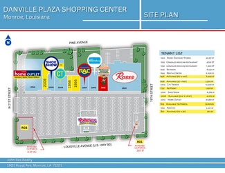 Plus de détails pour 1900-2020 Louisville Ave, Monroe, LA - Local commercial à louer