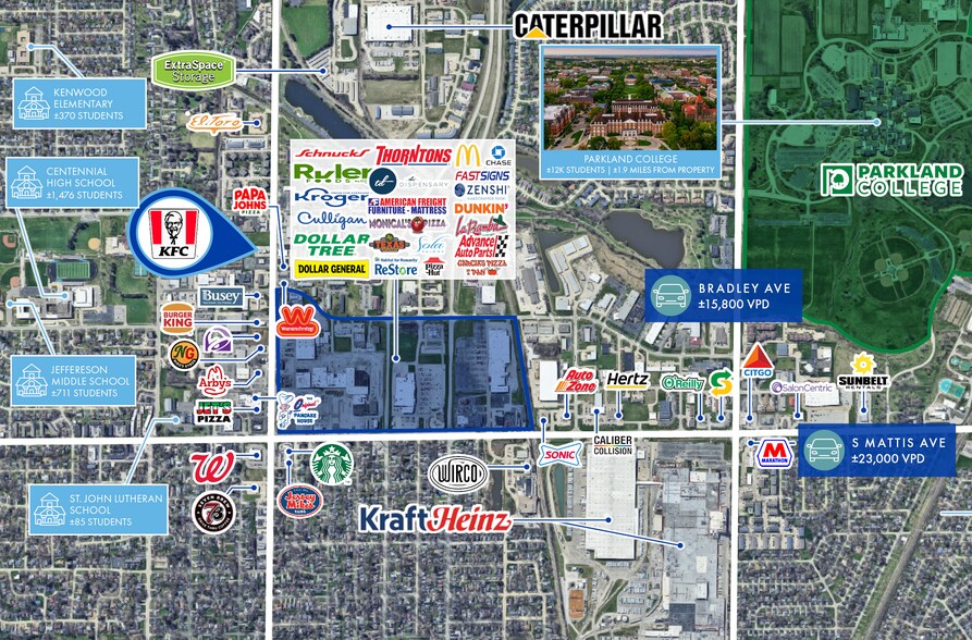 2201 W Springfield Ave, Champaign, IL à vendre - Photo de l’immeuble – Image 2 sur 3