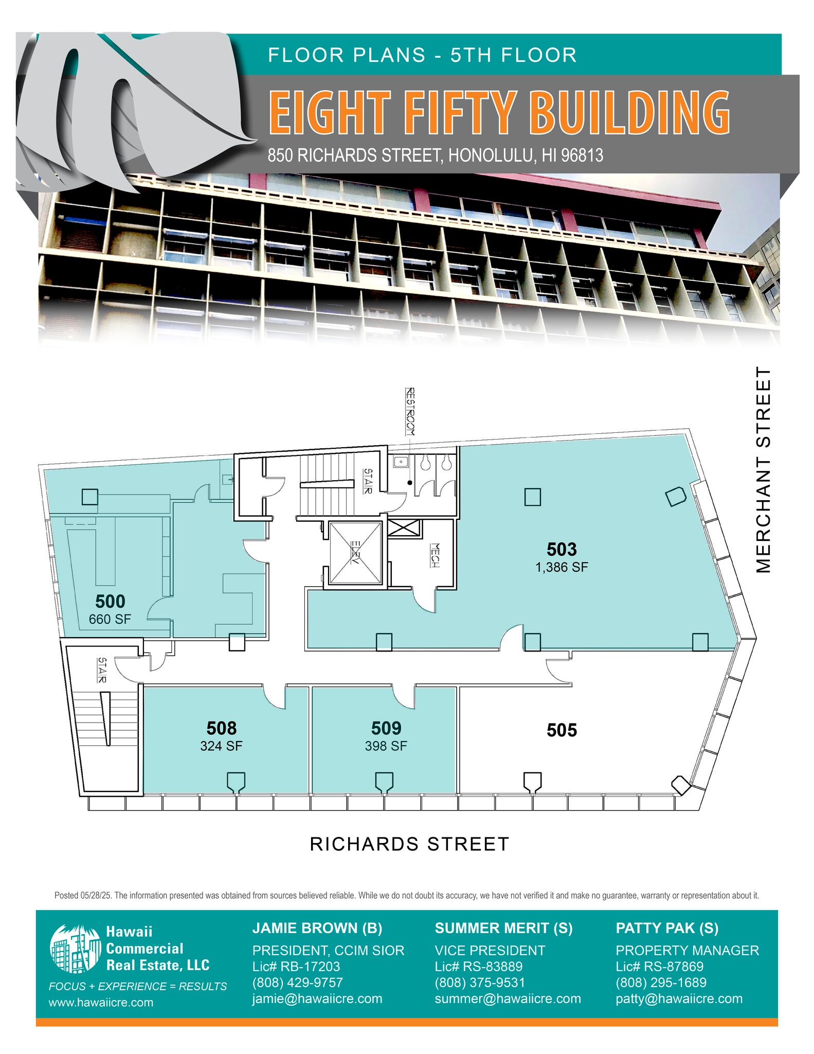 249 Merchant St, Honolulu, HI à louer Plan d’étage– Image 1 sur 1