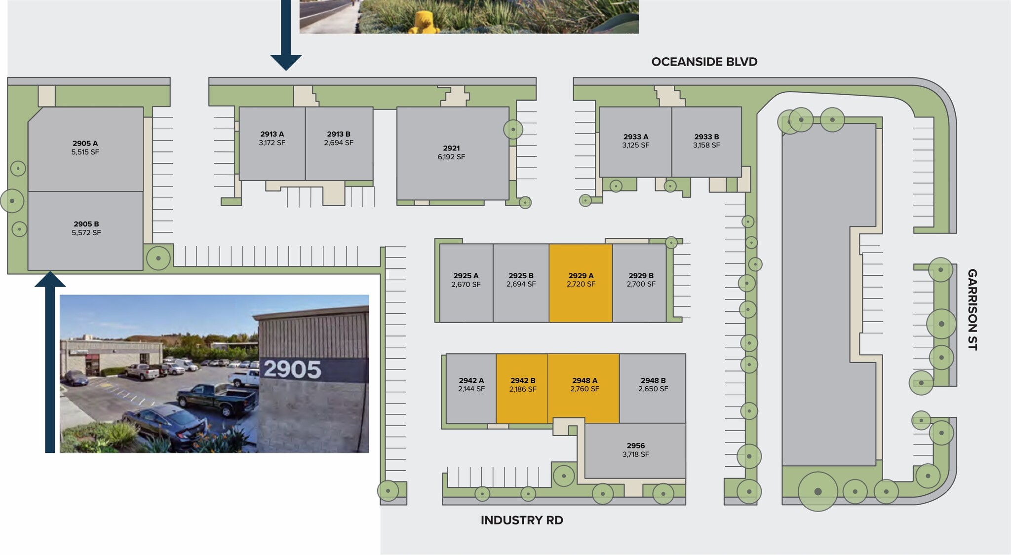 2942 Industry St, Oceanside, CA à louer Plan de site– Image 1 sur 1
