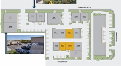 2942 Industry St, Oceanside, CA à louer Plan de site– Image 1 sur 1