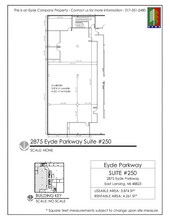 2875 Eyde Pky, East Lansing, MI à louer Plan d’étage– Image 1 sur 1