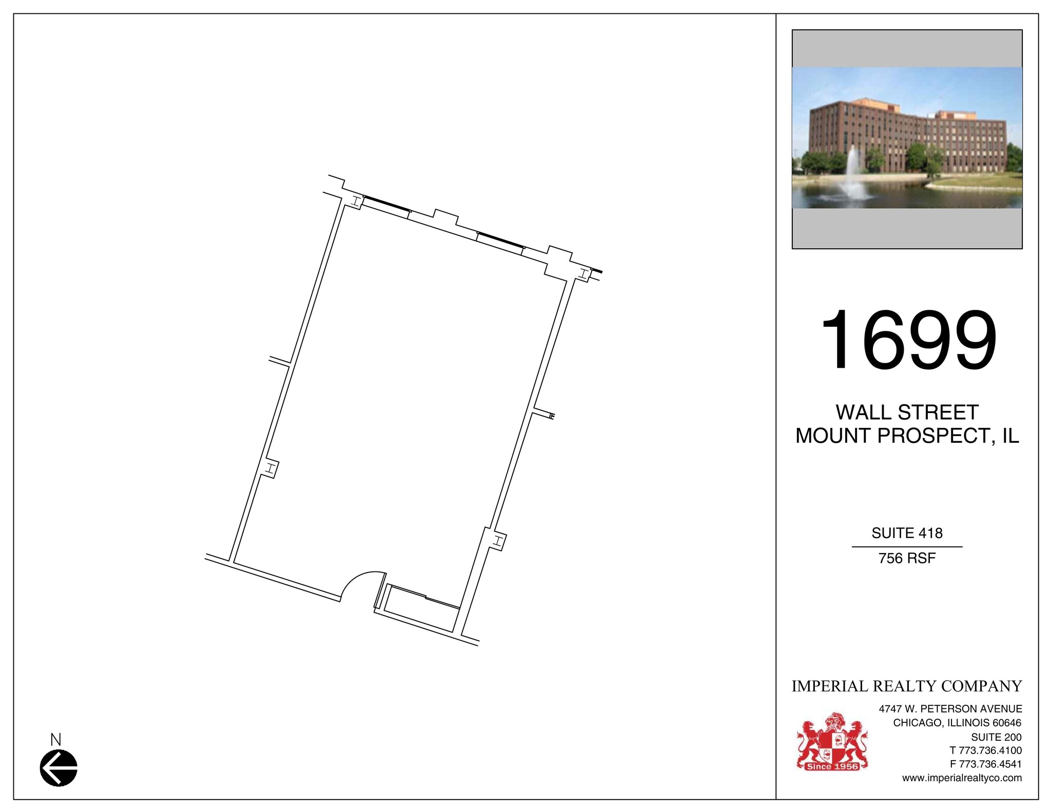 1699 Wall St, Mount Prospect, IL à louer Plan de site– Image 1 sur 1