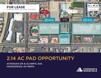 Plus de détails pour SWC Olympic Ave & Athenian Dr, Henderson, NV - Terrain à louer