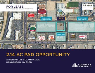 Plus de détails pour SWC Olympic Ave & Athenian Dr, Henderson, NV - Terrain à louer
