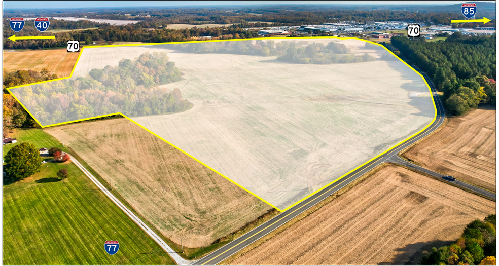 US 70 & Amity Hill rd, Cleveland, NC à vendre - Aérien – Image 3 sur 11