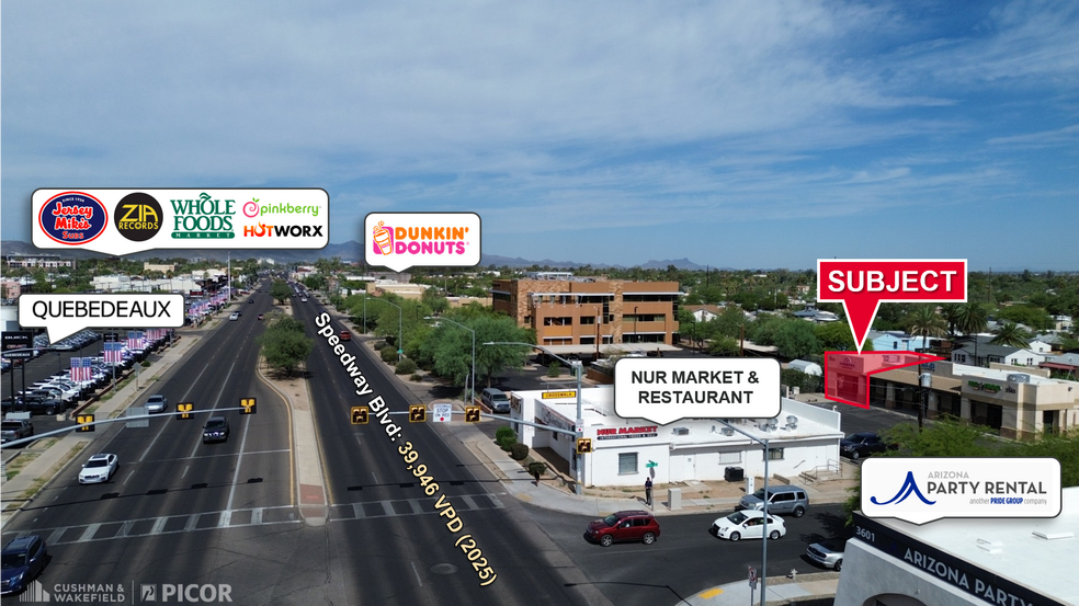 3565 E Speedway Blvd, Tucson, AZ à louer - Photo de l’immeuble – Image 1 sur 6