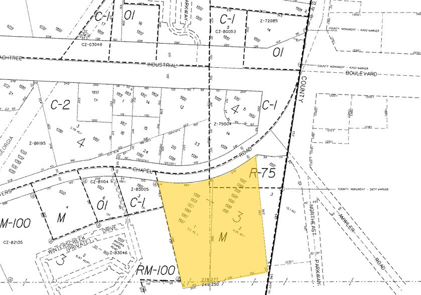 4587-4595 Winters Chapel Rd, Atlanta, GA à louer - Plan cadastral – Image 3 sur 3