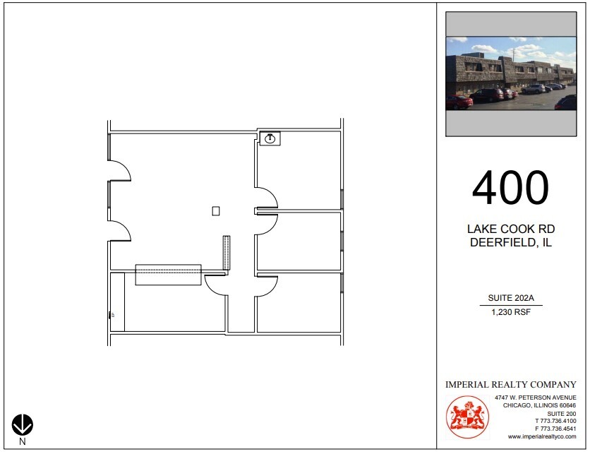 400 Lake Cook Rd, Deerfield, IL à louer Plan d’étage– Image 1 sur 6