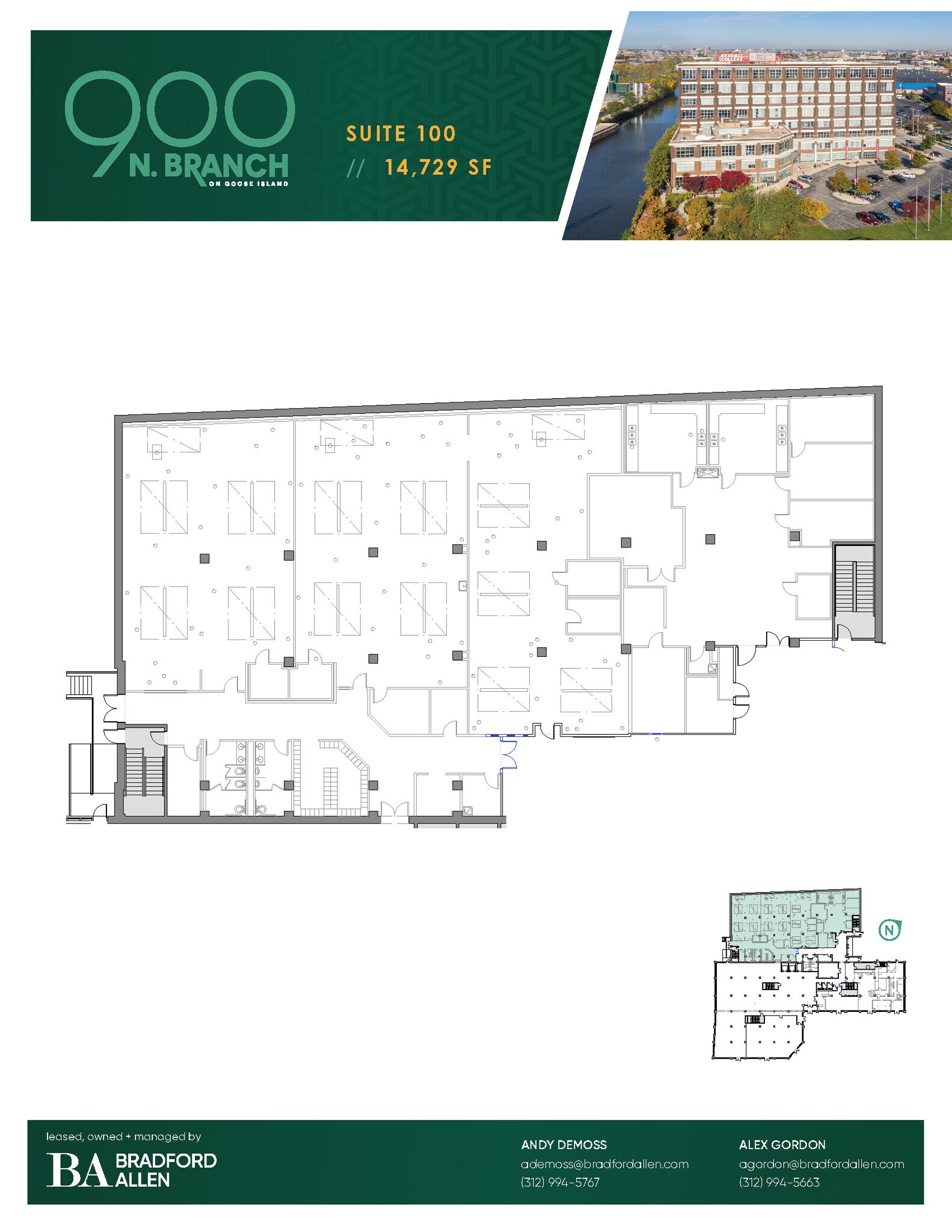 900 N Branch St, Chicago, IL à louer Plan d’étage– Image 1 sur 5