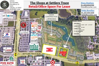 Plus de détails pour 530 Settlers Trace blvd, Lafayette, LA - Local commercial à louer