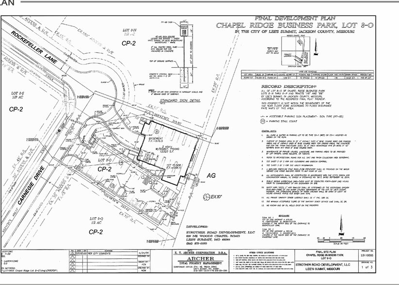 3215 NE Carnegie Dr, Lee's Summit, MO à vendre - Plan de site – Image 2 sur 2