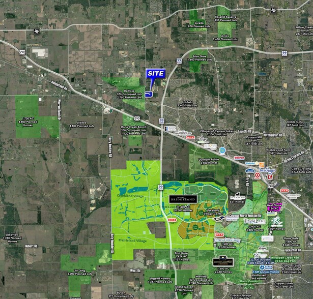 Bauer Rd, Cypress, TX à vendre - Aérien – Image 3 sur 3